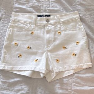 Hollister high rise sunflower shorts